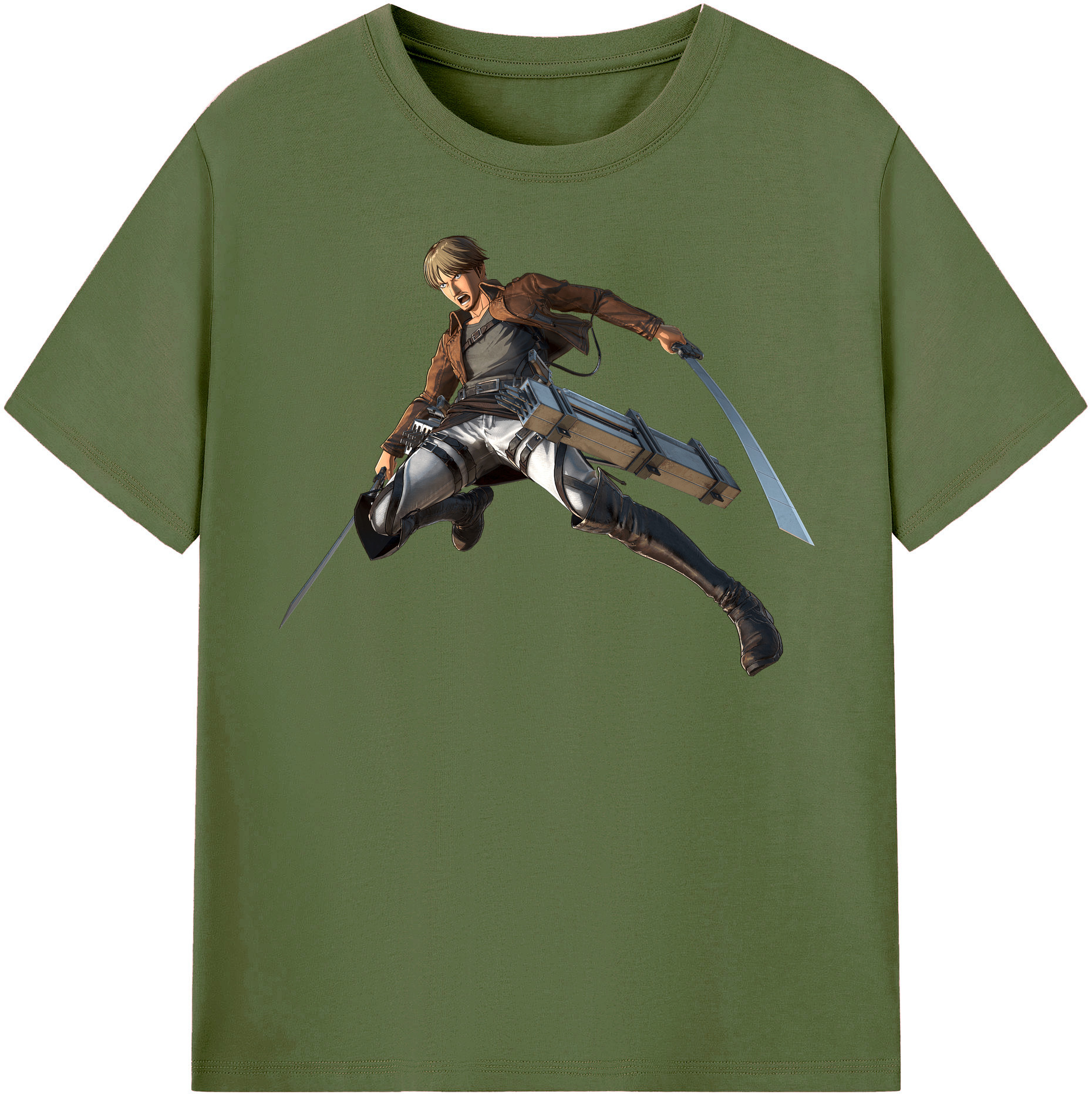 （画像用） 進撃の巨人 Attack on Titan 綿100％半袖Tシャツ（フロントプリント）
